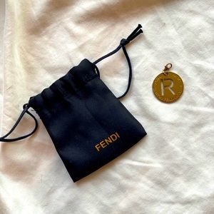 Fendi Gold “R” Charm (with dust bag)